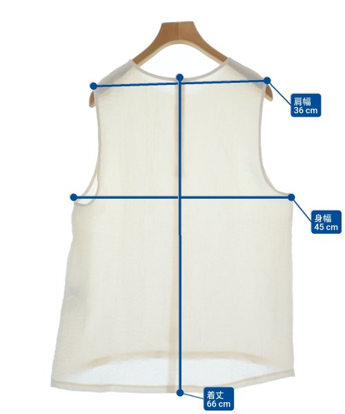 FLORENT（フローレント）ベスト 白 サイズ:1(S位) レディース/2200651808163