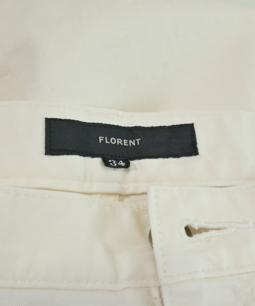 FLORENT（フローレント）チノパン 白 サイズ:34(XS位) レディース/2200651808170