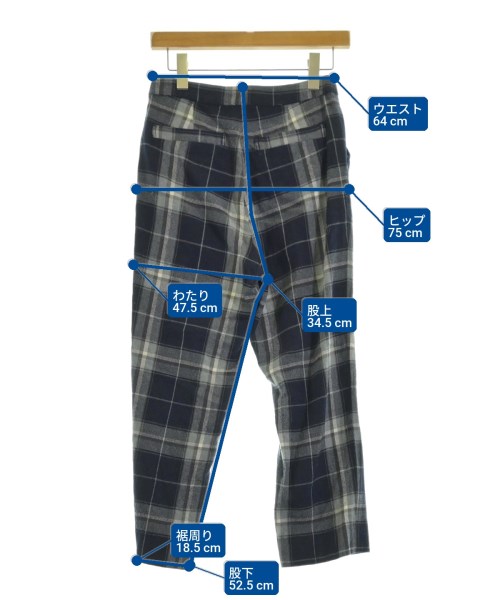 FLORENT（フローレント）スラックス 紺 サイズ:30(XL位) レディース/2200646375045