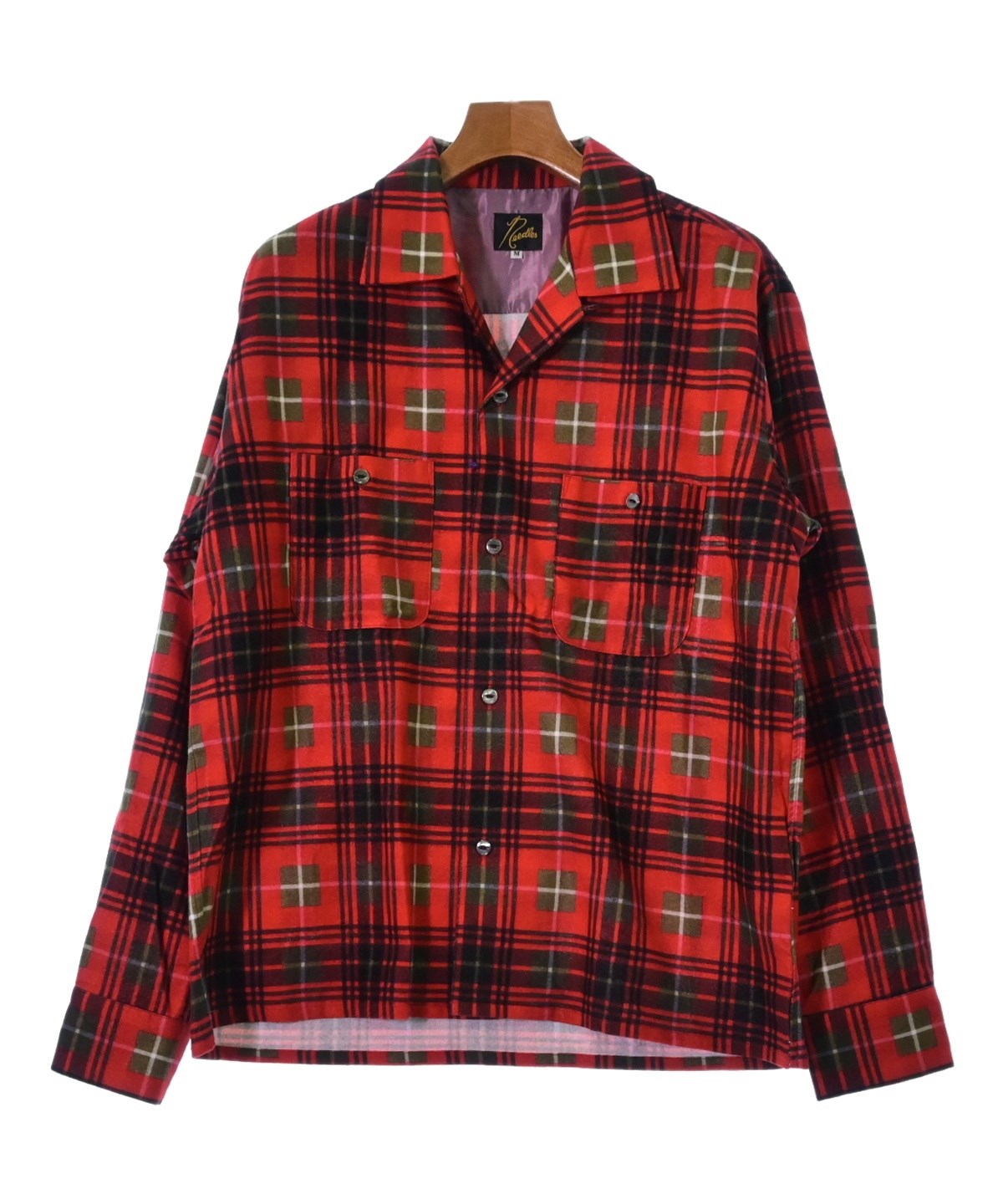 ストレート　S ブラウン　ベージュ　レッド　ニードルズ　needles Needles - 新品 Tシャツ L ブラウン ベージュ ニードルス