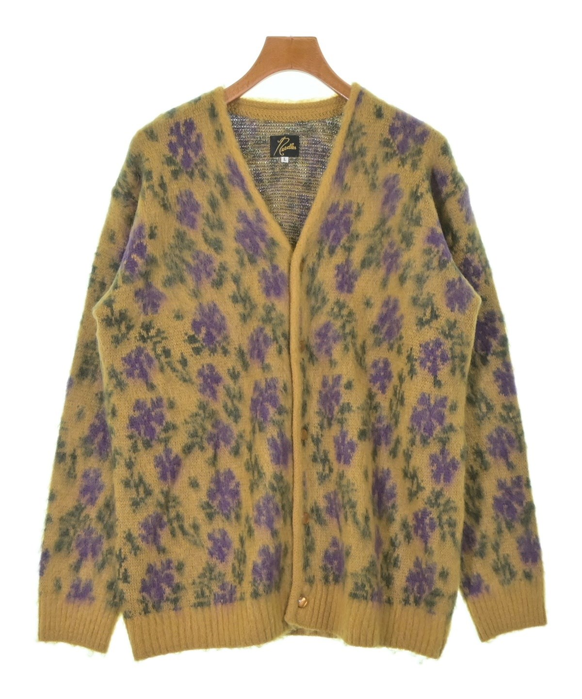 Needles（ニードルス）カーディガン 黄 サイズ:L メンズ/2200631853015