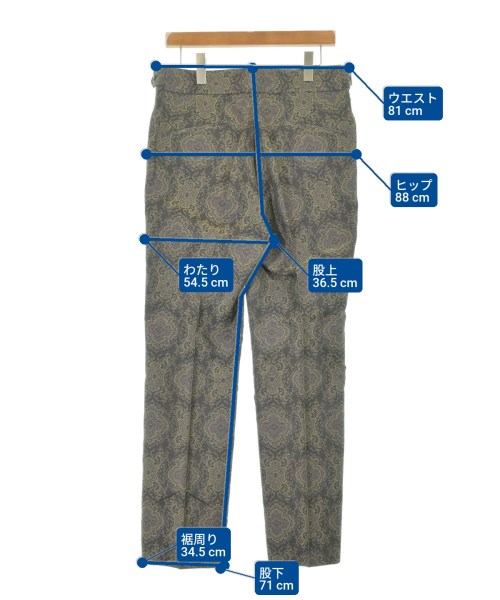 Needles（ニードルス）スラックス グレー サイズ:M メンズ/2200637718080