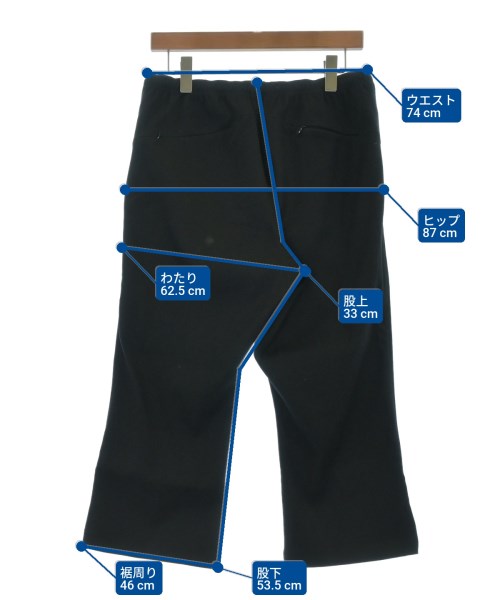 Needles（ニードルス）クロップドパンツ 黒 サイズ:S メンズ/2200640171049