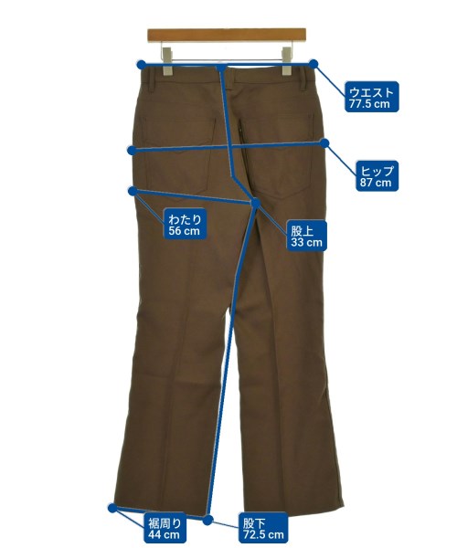 Needles（ニードルス）スラックス 茶 サイズ:S メンズ/2200640671037