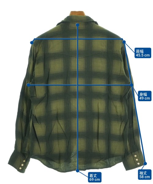 Needles（ニードルス）カジュアルシャツ 緑 サイズ:S メンズ/2200613453059