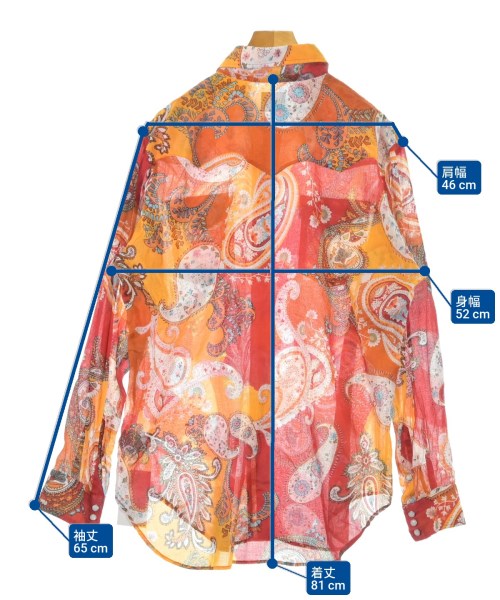 Needles（ニードルス）カジュアルシャツ 赤 サイズ:M メンズ/2200624580072