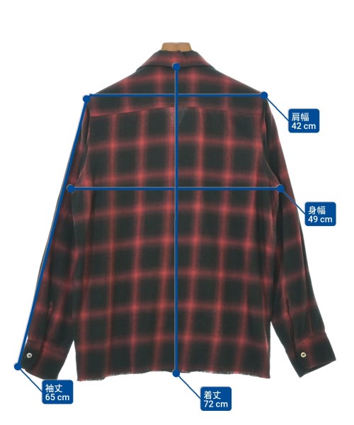 Needles（ニードルス）カジュアルシャツ 赤 サイズ:M メンズ/2200620340786