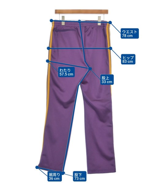 Needles（ニードルス）スウェットパンツ 紫 サイズ:M メンズ/2200632750023