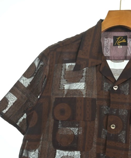 Needles（ニードルス）カジュアルシャツ 茶 サイズ:XS メンズ/2200615962092
