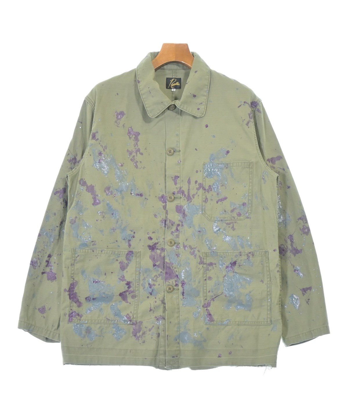 【美品】Needles ジャケット　カバーオール M ダークグレー Needles（ニードルス）カバーオール カーキ サイズ:M メンズ
