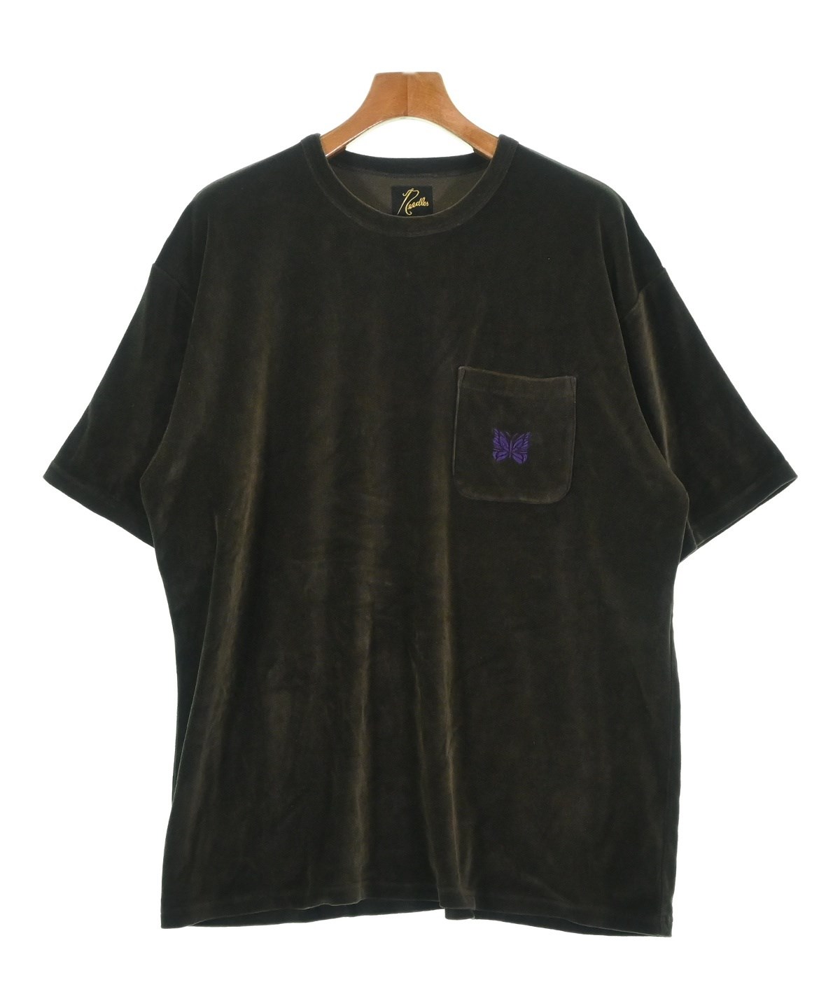 Needles（ニードルス）Tシャツ・カットソー 茶 サイズ:L メンズ