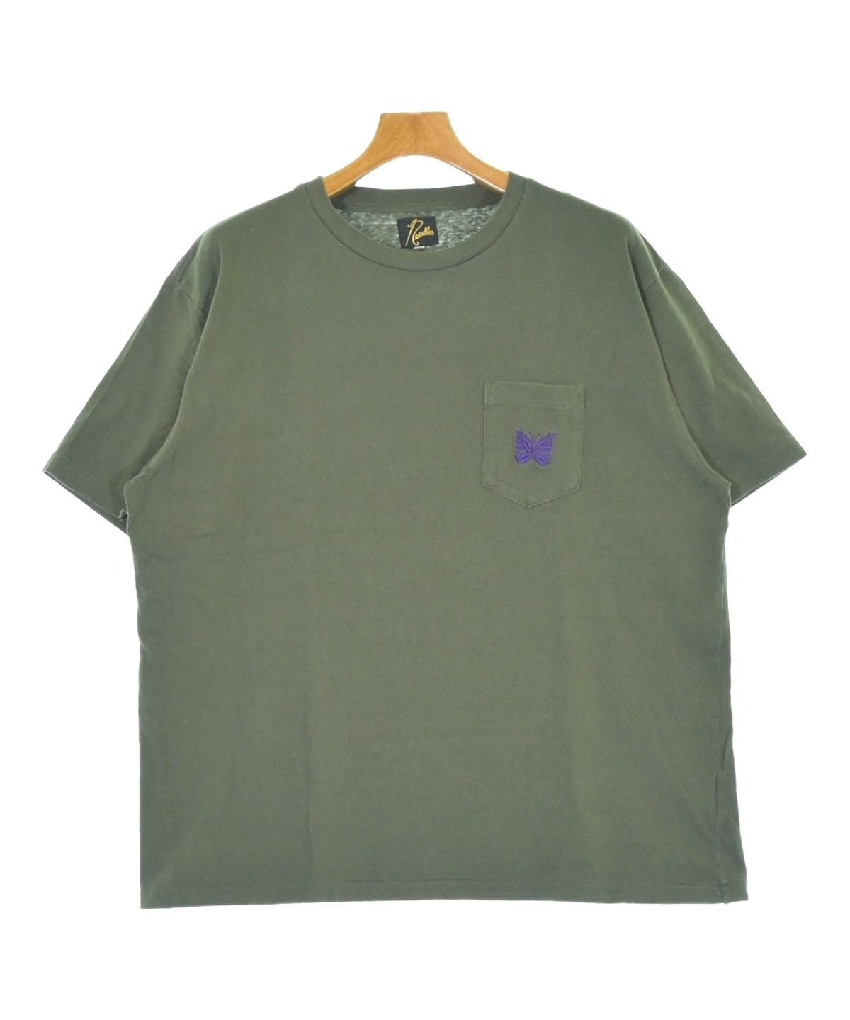 Needles（ニードルス）Tシャツ・カットソー カーキ サイズ:L メンズ