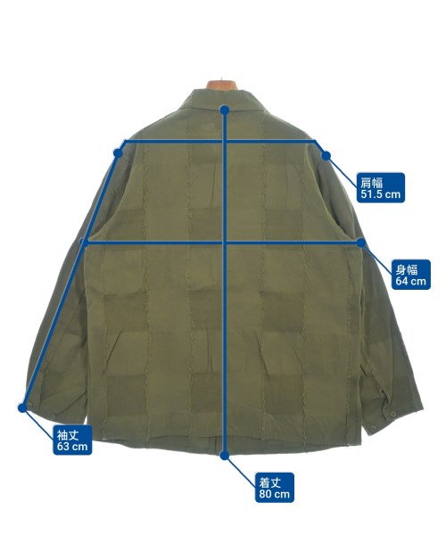 Needles（ニードルス）カバーオール カーキ サイズ:L メンズ/2200657462055