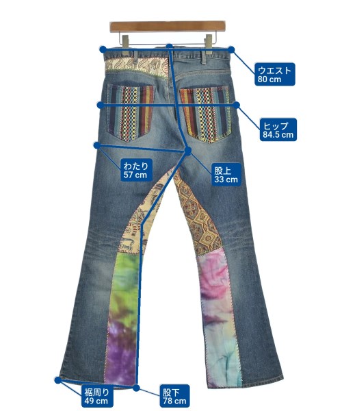 Needles（ニードルス）デニムパンツ 青 サイズ:S メンズ/2200656138074