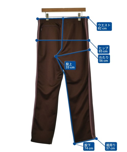 Needles（ニードルス）スウェットパンツ 茶 サイズ:L メンズ/2200660743028