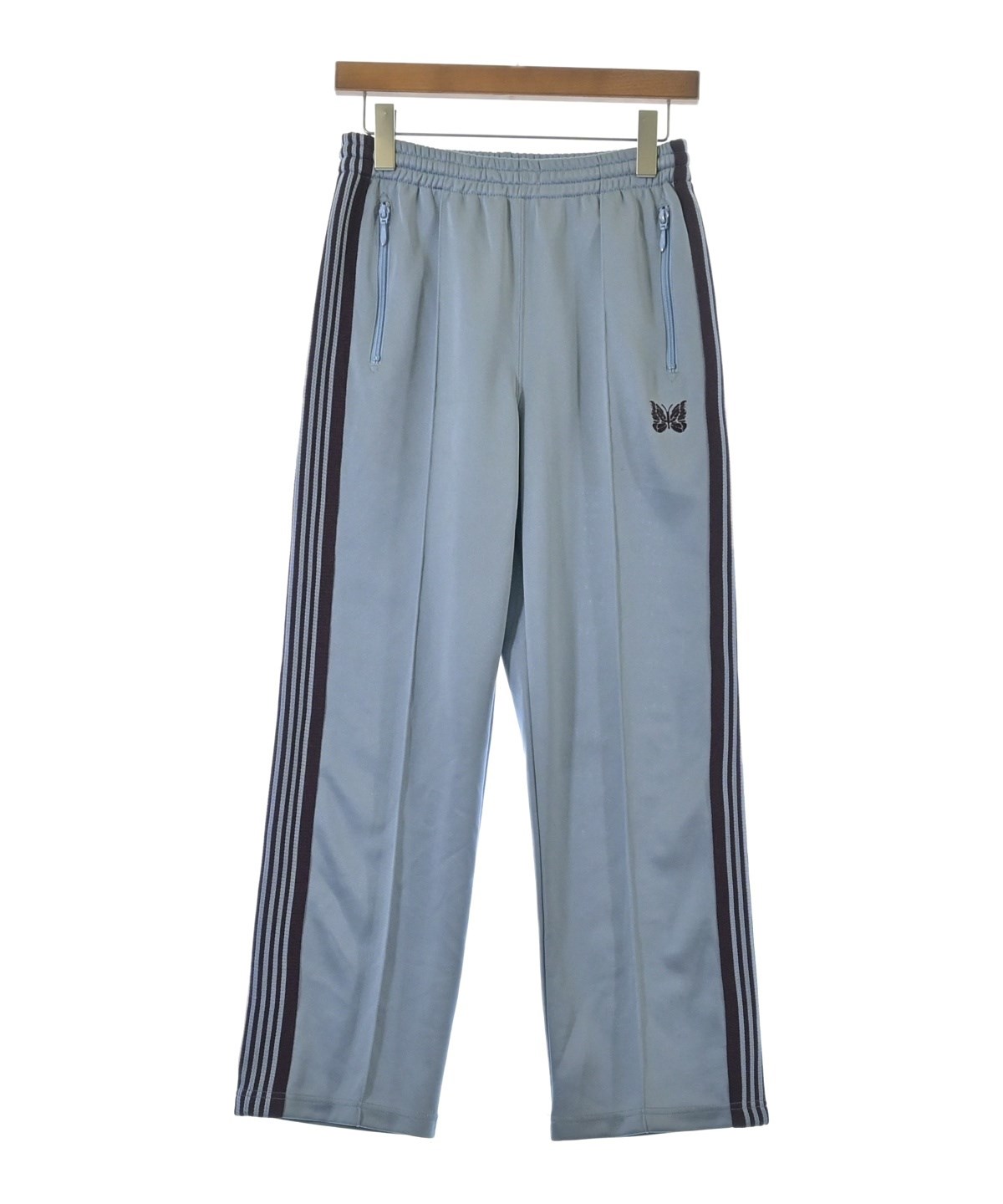 Needles ネイビー ストライプパンツ Mサイズ 21AW Needles ストレートトラックパンツ M ネイビー タグ付 - メルカリ