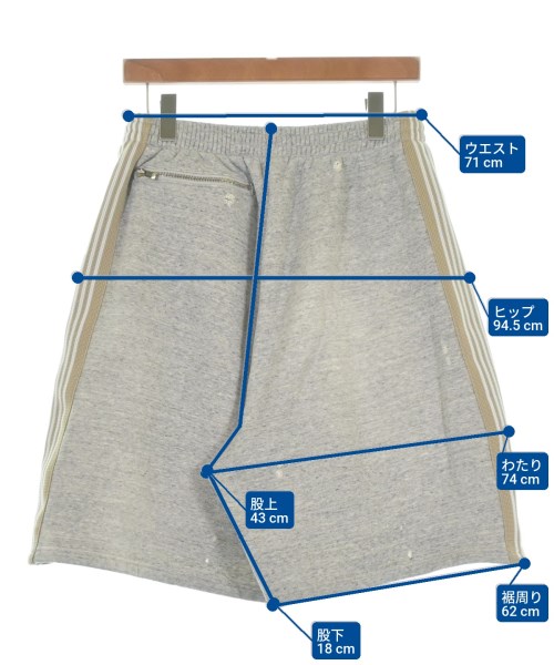 Needles（ニードルス）ショートパンツ グレー サイズ:S メンズ/2200648286240