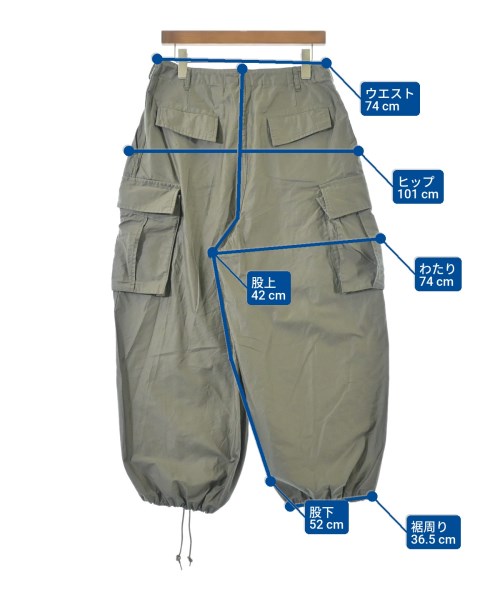 Needles（ニードルス）カーゴパンツ カーキ サイズ:2(M位) メンズ/2200653758077