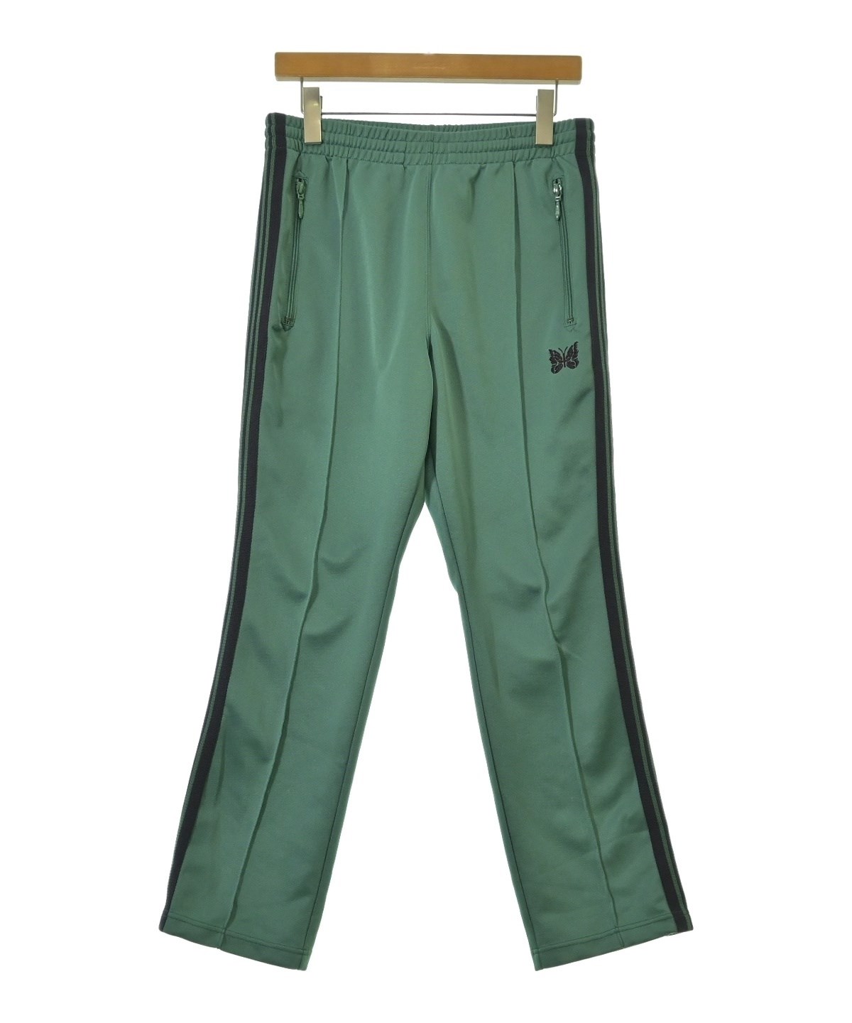 Needles awge スウェットパンツ サイズS Needles（ニードルス）スウェットパンツ 緑 サイズ:S メンズ