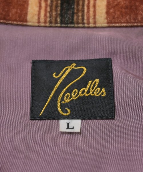 Needles（ニードルス）カジュアルシャツ 茶 サイズ:L メンズ/2200707016023