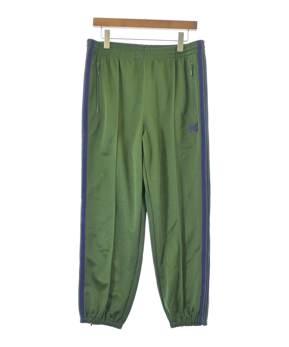 needles25awスウェットパンツ Needles（ニードルス）スウェットパンツ 緑 サイズ:M メンズ