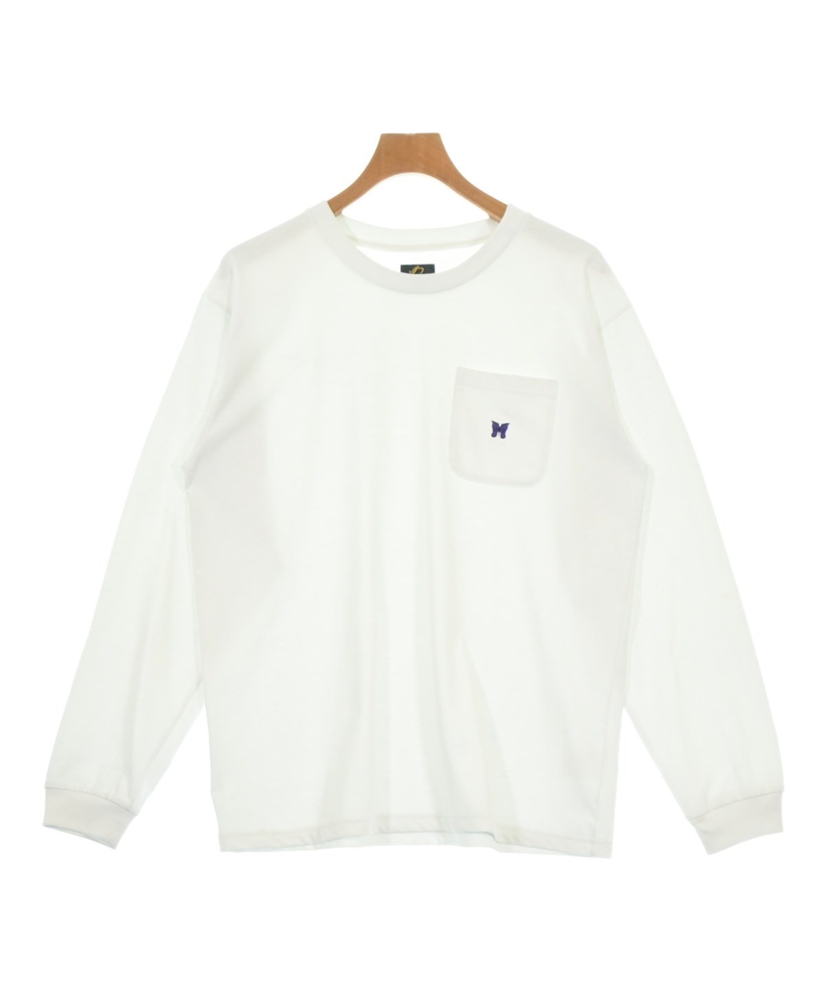 【試着のみ】Needles ニードルス 長袖Tシャツ 定価12100円 Needles（ニードルス）Tシャツ・カットソー 白 サイズ:S メンズ