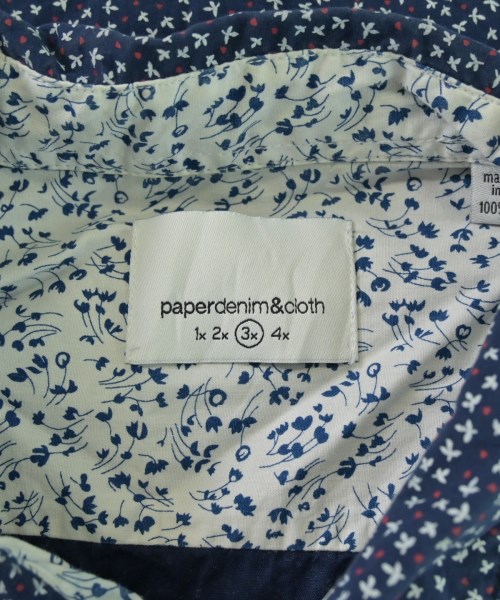 PAPER DENIM&CLOTH（ペーパーデニムアンドクロス）カジュアルシャツ 紺 サイズ:3(XXL位) メンズ/2200688991166