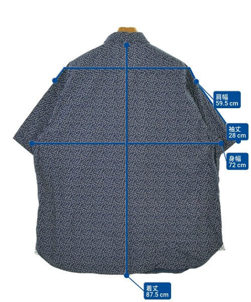 PAPER DENIM&CLOTH（ペーパーデニムアンドクロス）カジュアルシャツ 紺 サイズ:3(XXL位) メンズ/2200688991166
