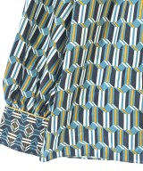 Viaggio Blu（ヴィアッジョ　ブル）ブラウス 青 サイズ:2(M位) レディース/2200624152194