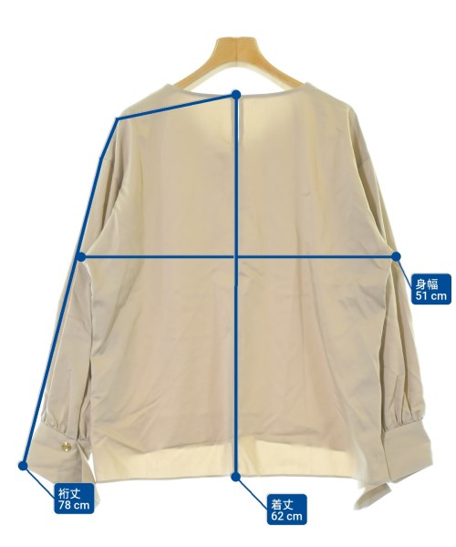 Viaggio Blu（ヴィアッジョ　ブル）カジュアルシャツ ベージュ サイズ:2(M位) レディース/2200643332089