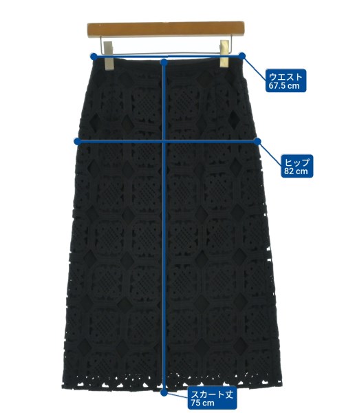 Ballsey（ボールジー）ロング・マキシ丈スカート 黒 サイズ:36(M位) レディース/2200635821065