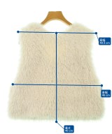 Ballsey（ボールジー）ベスト 白 サイズ:36(M位) レディース/2200623869086