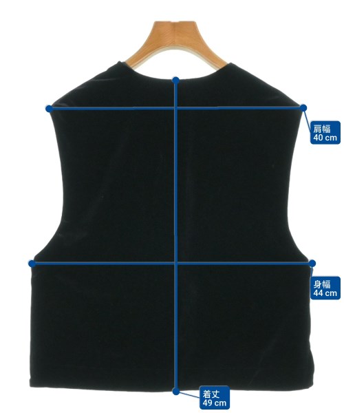 Ballsey（ボールジー）ベスト/ノースリーブ 黒 サイズ:36(M位) レディース/2200629443044