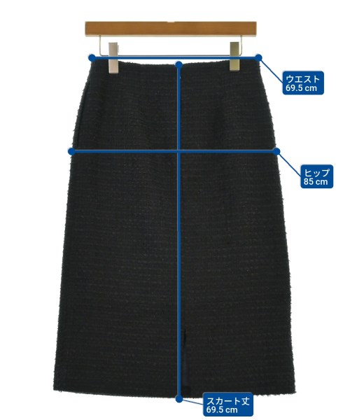 Ballsey（ボールジー）ひざ丈スカート 紺 サイズ:36(M位) レディース/2200635967053
