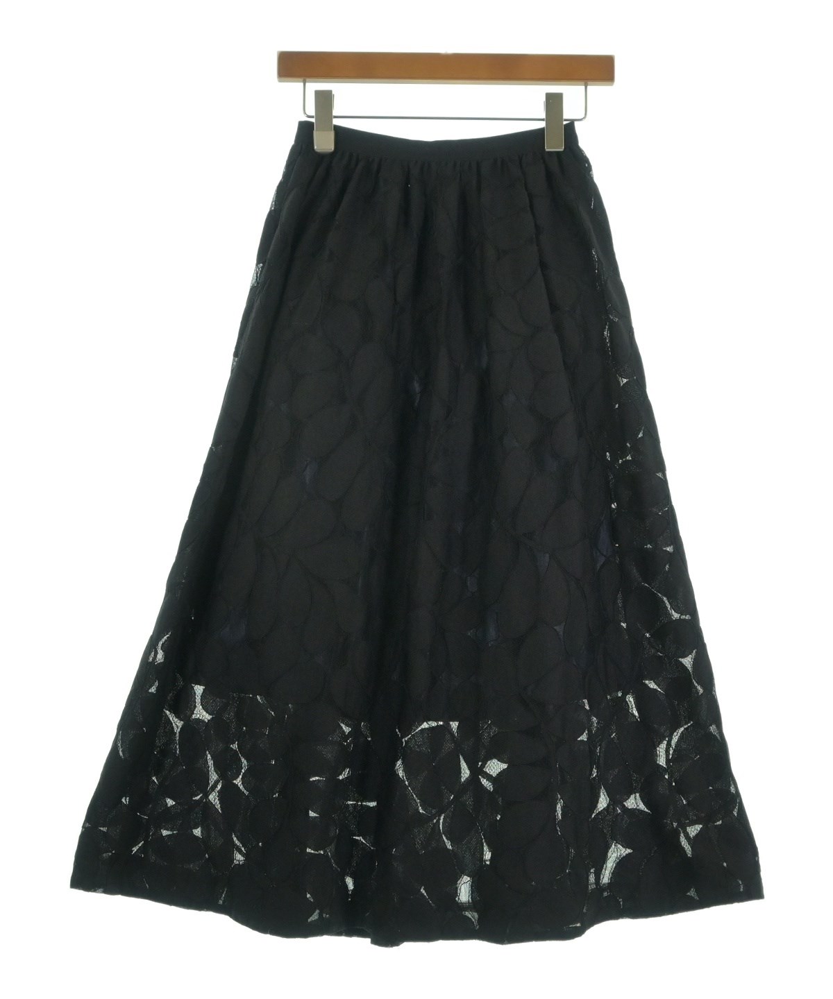 美品　BALLSEY ボールジィ　カシミヤ　100% ブラック　ベルト　Aライン 高価ファッション - 美品 BALLSEY ボールジィ カシミヤ 100