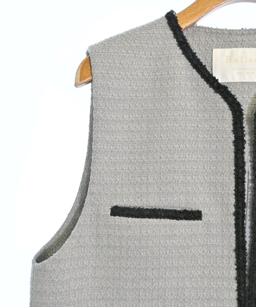 Ballsey（ボールジー）ノーカラージャケット グレー サイズ:36(M位) レディース/2200623780022