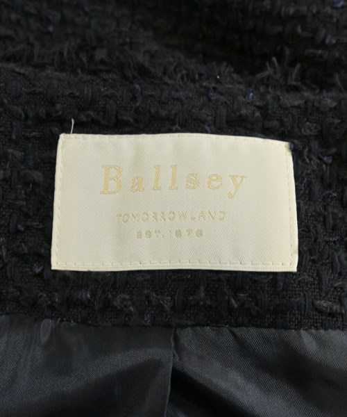 Ballsey（ボールジー）ノーカラージャケット 紺 サイズ:34(S位) レディース/2200633845018