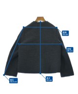 Ballsey（ボールジー）ノーカラージャケット 紺 サイズ:34(S位) レディース/2200633845018