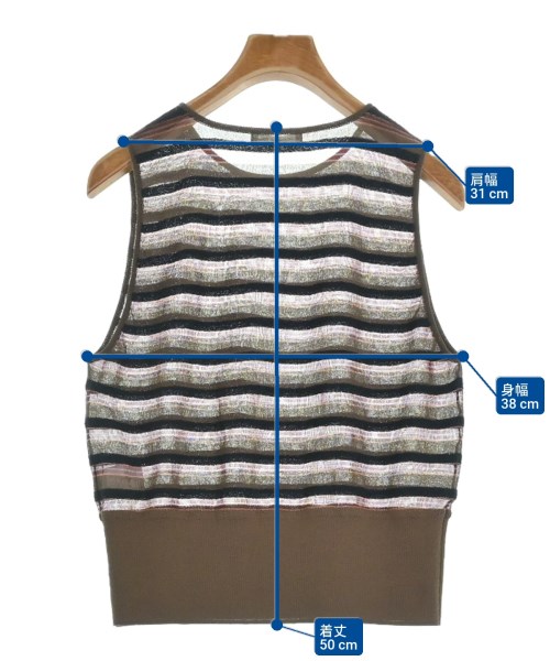 Ballsey（ボールジー）ベスト 茶 サイズ:S レディース/2200613565035