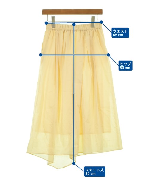 Ballsey（ボールジー）ロング・マキシ丈スカート 黄 サイズ:34(S位) レディース/2200600899044