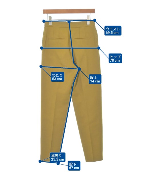 Ballsey（ボールジー）スラックス 黄 サイズ:34(S位) レディース/2200668242011