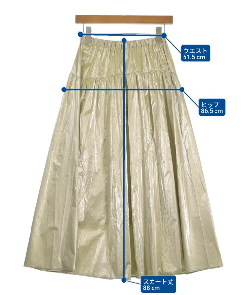 Ballsey（ボールジー）ロング・マキシ丈スカート ゴールド サイズ:34(S位) レディース/2200670338061