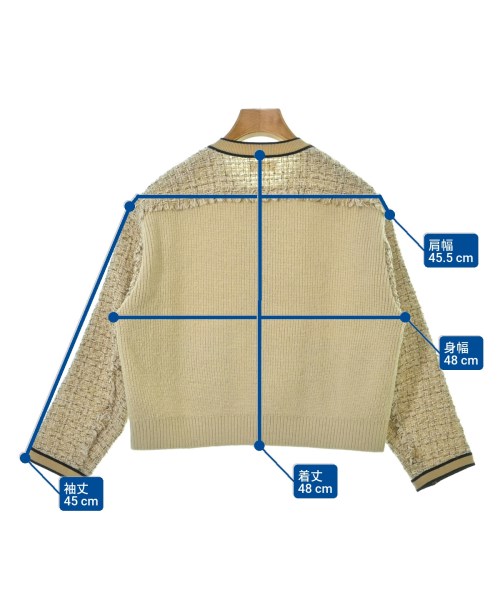 Ballsey（ボールジー）ノーカラージャケット 白 サイズ:36(M位) レディース/2200673343048