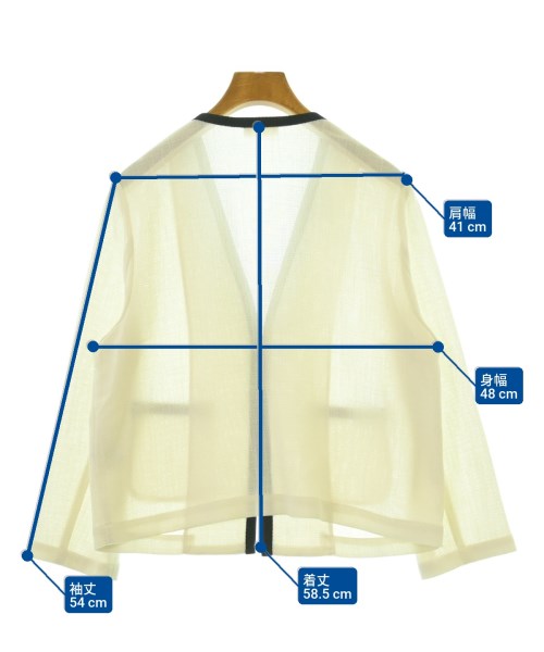 Ballsey（ボールジー）ノーカラージャケット 白 サイズ:36(M位) レディース/2200673412102