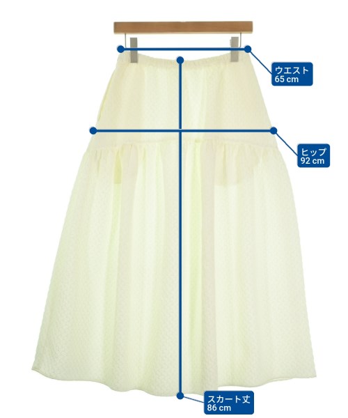 Ballsey（ボールジー）ロング・マキシ丈スカート 白 サイズ:36(M位) レディース/2200656573028