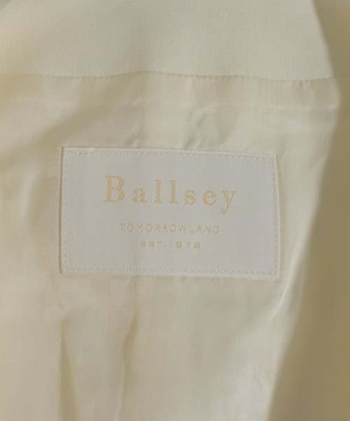 Ballsey（ボールジー）ノーカラージャケット 白 サイズ:38(L位) レディース/2200648660026