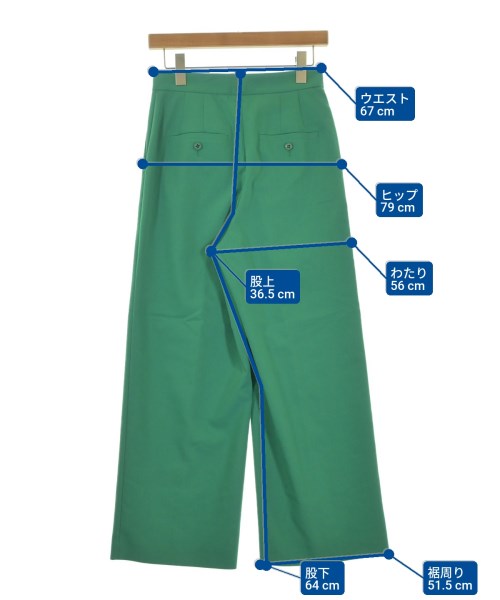 Ballsey（ボールジー）スラックス 緑 サイズ:36(M位) レディース/2200661609057