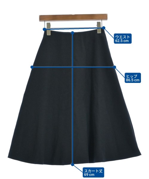 Ballsey（ボールジー）ひざ丈スカート 黒 サイズ:32(XS位) レディース/2200643422056