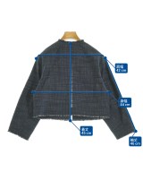 Ballsey（ボールジー）ノーカラージャケット 紺 サイズ:36(M位) レディース/2200649655038