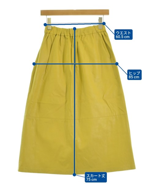 Ballsey（ボールジー）ロング・マキシ丈スカート 黄 サイズ:34(S位) レディース/2200644932080